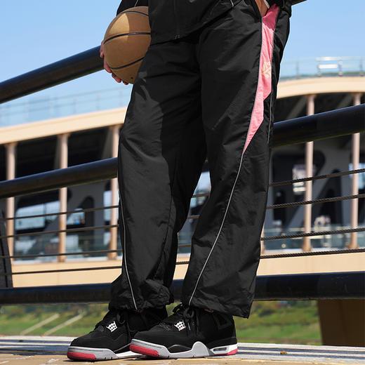 有志者UZIS 张宁同款赤子之心运动长裤男美式宽松抽绳梭织直筒裤 商品图2