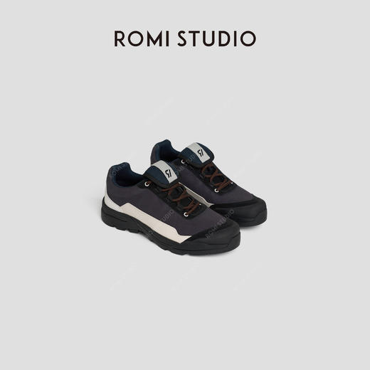 ROMI STUDIO“伴行山野”复古厚底撞色户外登山休闲运动鞋 407L0006 商品图0
