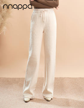 灯芯绒提花休闲阔腿裤PA29321