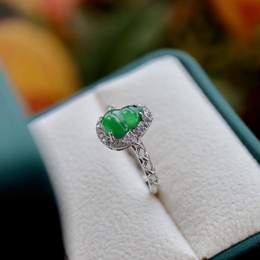 【宫里戒指】翡翠葫芦开口戒指 CF 商品图1