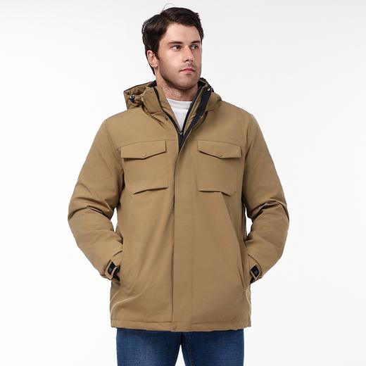 【可拆卸帽】【新款DK】大依优型大码男装连帽棉衣防水户外棉服夹克加肥加大休闲夹克胖子外套上衣 商品图7