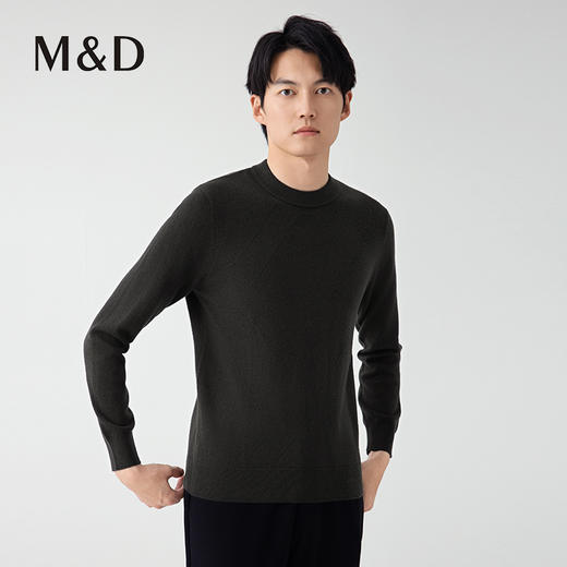 【名盾】秋冬新款羊毛衫，100%绵羊毛，舒适有弹性，柔软保暖M0CB08667B 商品图2