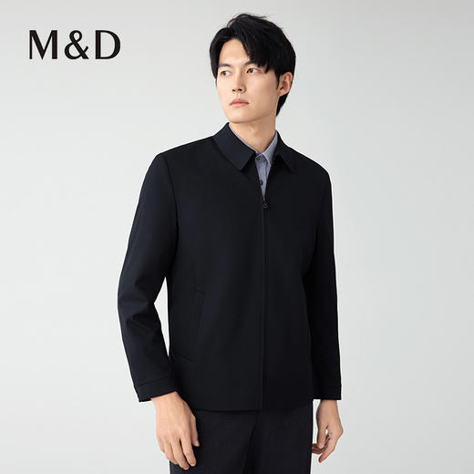 【名盾】简洁干部翻领夹克，立体不挑身材，手感舒适易打理M0CL91671B 商品图3