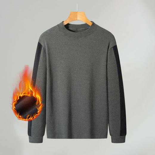 【德绒】【新款DSK】大依优型大码男装立领德绒卫衣加肥加大休闲夹克胖子宽松打底上衣 商品图1