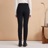 EITIE爱特爱冬季新款高腰显瘦黑色百搭通勤保暖羽绒休闲裤D2405403 商品缩略图4