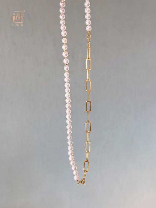 天然巴洛克珍珠O字金属多用项链 商品图7