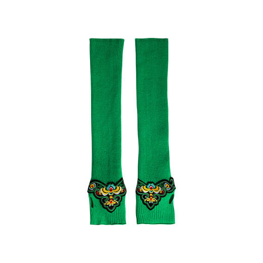 【冬季保暖单品】镜清绣花毛织臂套  | 现货加急发 商品图8