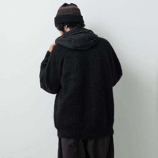 and wander mohair wool knit hoodie 马海毛羊毛针织连帽夹克 商品图2