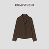 ROMI STUDIO“棕标甄选” 莱赛尔棉混纺砂洗雾面西装外套 441WL007 商品缩略图0