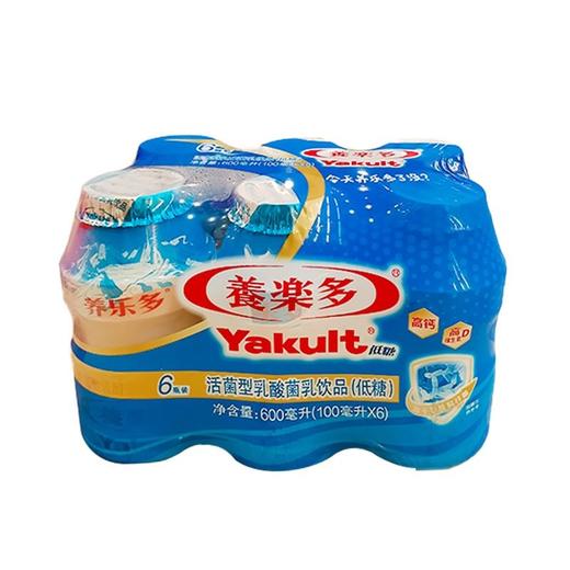 养乐多 低糖活菌型乳酸菌乳饮品 100ml*6瓶/包 商品图1