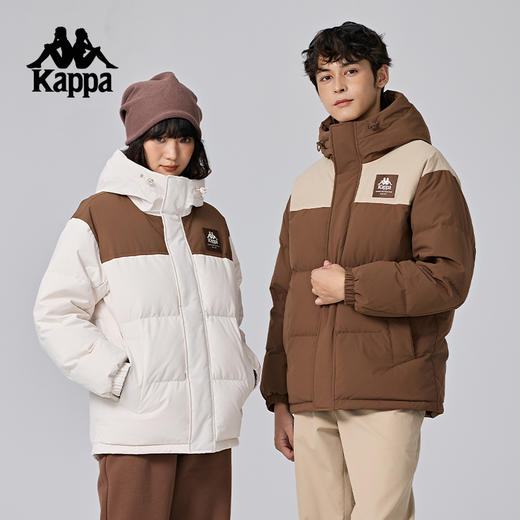 Kappa卡帕背靠背冬季复古户外运动羽绒服外套男保暖上衣防寒服女K0EZ2YY66D 商品图0