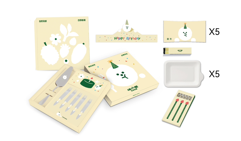 定制不锈钢餐盘*1套（单拍不发，随蛋糕一起配送哦~）