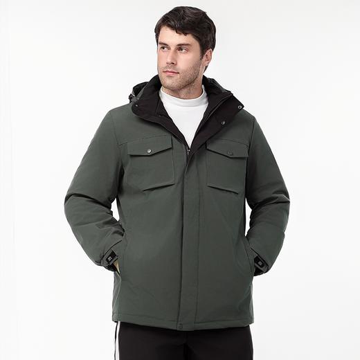 【可拆卸帽】【新款DK】大依优型大码男装连帽棉衣防水户外棉服夹克加肥加大休闲夹克胖子外套上衣 商品图3
