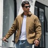 【新款DK】大依优型大码男装连帽棉衣防水户外翻领棉服衬衫领夹克加肥加大休闲夹克胖子外套上衣 商品缩略图0