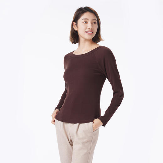 都市丽人保暖衣舒暖单件上衣云柔罗纹棉中厚女士保暖衣单件上衣LWTDA5 商品图2