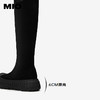 MIO米奥冬季圆头厚底弹力靴袜靴百搭增高瘦瘦靴长筒靴女M245842507 商品缩略图4