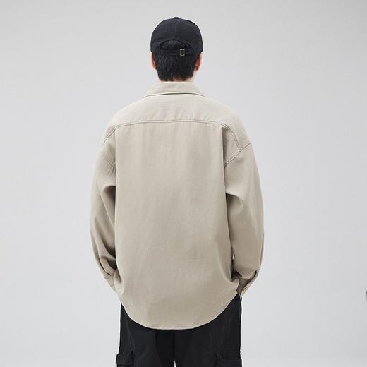 衬衫韩版男装休闲衬衣春季翻领外穿薄款潮条纹长袖衫   AY-D8507【AY-8507】 商品图3