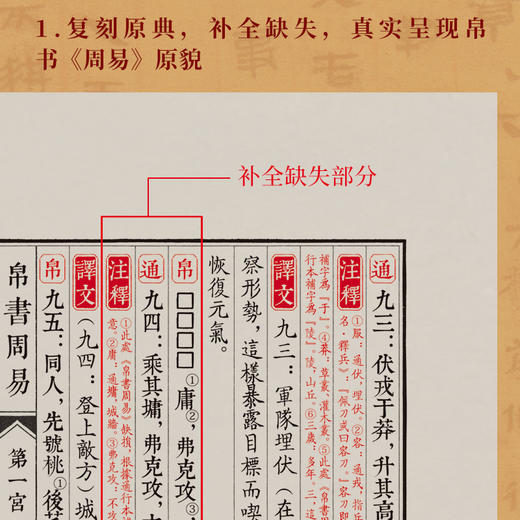 崇贤馆 帛书周易 手工宣纸古体本繁体竖排 商品图2