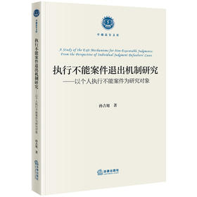 执行不能案件退出机制研究：以个人执行不能案件为研究对象 孙吉旭著 法律出版社