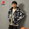 5.9折【自营】XTEP/特步  特步运动羽绒服男2023冬季新款满印宽松上衣连帽外套 977429190739 商品缩略图3