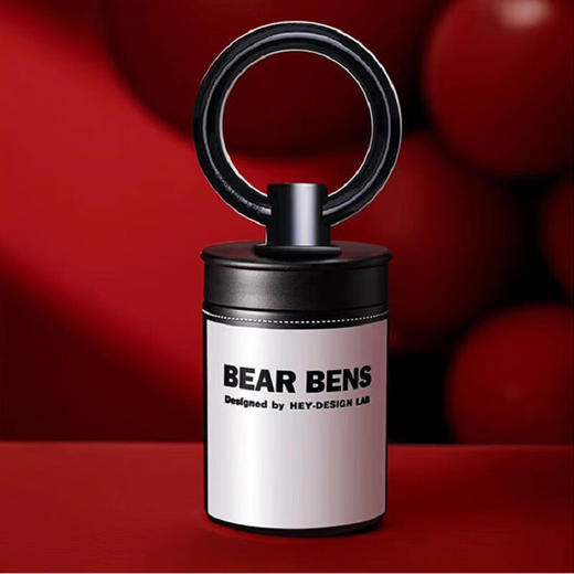 【特惠】熊本士（BEAR BENS）保温杯陶瓷内胆手环咖啡杯女高颜值吸管水杯随行保温杯学生 黑色*600ml   YD 商品图1