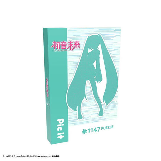 pic it 平面异形拼图1147片 剪影初音未来 夜光版PITCKS01302 商品图0