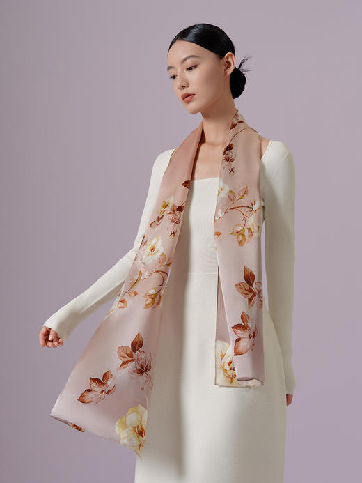 万事利双面印花长巾-牡丹芳 商品图0