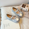 【甜美洛丽塔风格，软底舒适，时尚百搭】女童洛丽塔花边小皮鞋 学生秋季新款 软底珍珠公主鞋 蝴蝶结魔术贴单鞋-QQ 商品缩略图0