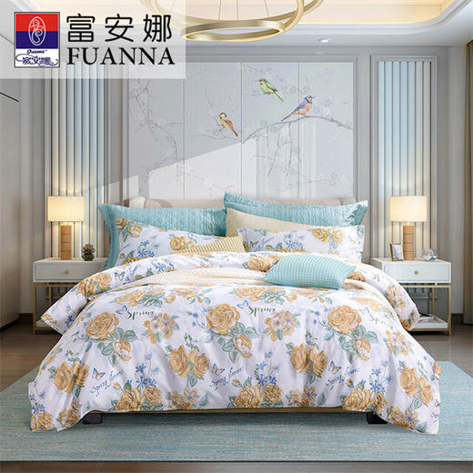 【纯棉】富安娜床单四件/人间芳菲【203*229cm】XHR 商品图0