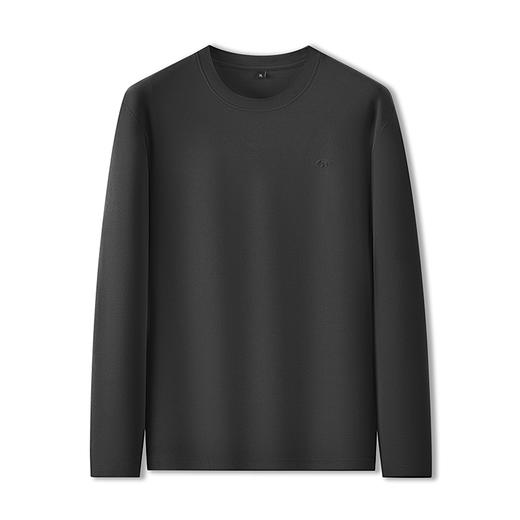 【新款DPF】大依优型大码长袖T恤圆领休闲加肥加大上衣男士胖子体恤打底 商品图9