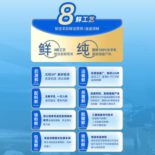 百跃羊乐乐全脂纯羊奶粉375克 独立包装 商品图4