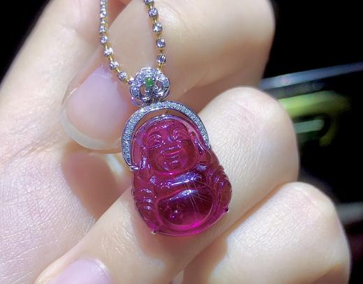 卢比来宝石红碧玺大肚佛重 3.46g 11.7CT 商品图6