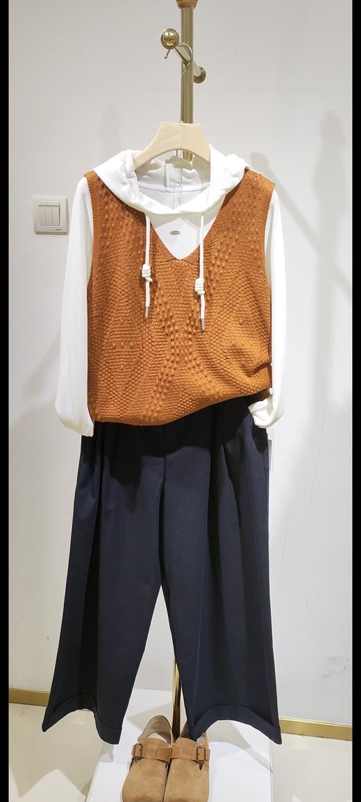 481999秋冬款 V领镂空针织马甲 商品图1