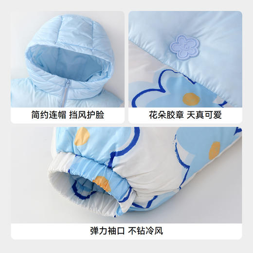 【轻暖0~10℃】女童印花短款羽绒外套冬季新款安奈儿童装实体店同款XG445749 商品图4