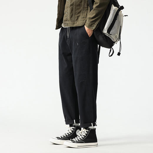【新款DQ】大依优型大码松紧腰直筒休闲长裤男舒适休闲简约百搭加肥加大男装潮款 商品图10