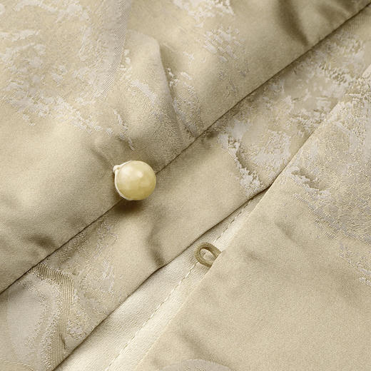 金三塔100%桑蚕丝填充保暖背心男新中式提花可外穿丝绵棉袄马甲  NSMED730 商品图3