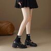 【预售5天】厚底英伦风乐福鞋新款一脚蹬黑色单鞋女粗跟小皮鞋女MLJ&C19 商品缩略图4