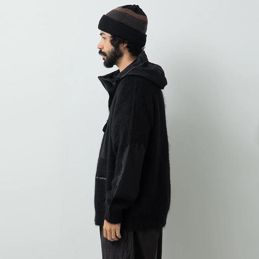 and wander mohair wool knit hoodie 马海毛羊毛针织连帽夹克 商品图1