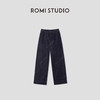 ROMI STUDIO“原味丹宁”100长绒竹节棉绳染洗水阔腿牛仔裤431XS107 商品缩略图0