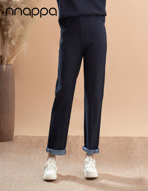 超细滑拼缝直筒牛仔裤PA29326 商品图2