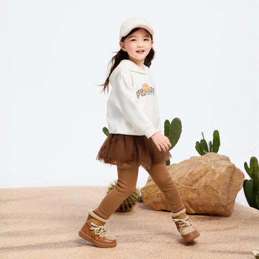 女童甜酷加绒裙裤冬季新款安奈儿童装实体店同款XG446743 商品图5