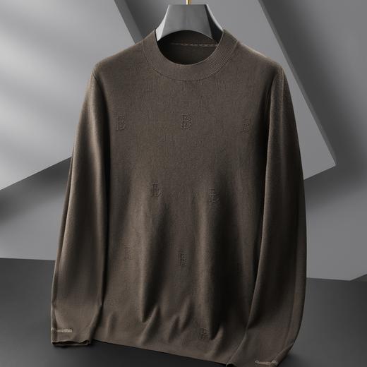 【新款DBJ】大依优型大码毛衣针织衫毛衫休闲加肥加大男士胖子大码内搭上衣打底衫 商品图4