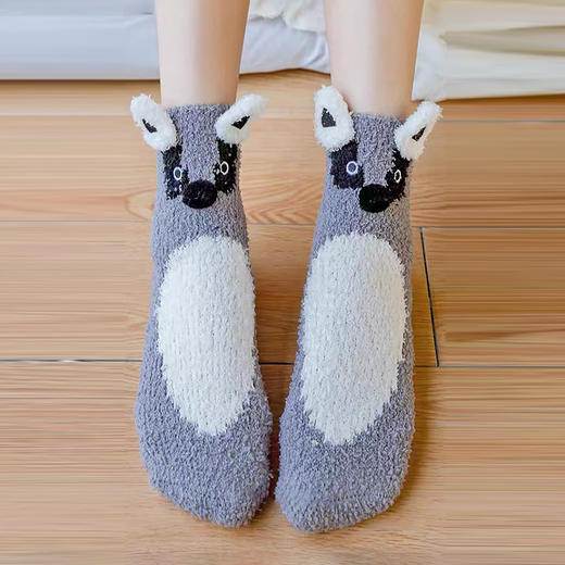 都市丽人中筒袜休闲系列半边绒袜子女袜子LCTEC4 商品图1