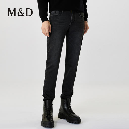 【名盾】秋冬新款牛仔裤，保暖混纺面料，蓄热保暖，柔软舒适，透气性好M0CL36661A 商品图2