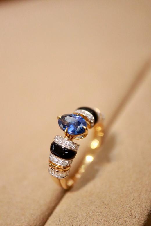 18k无烧蓝宝石戒指1.05ct 商品图4