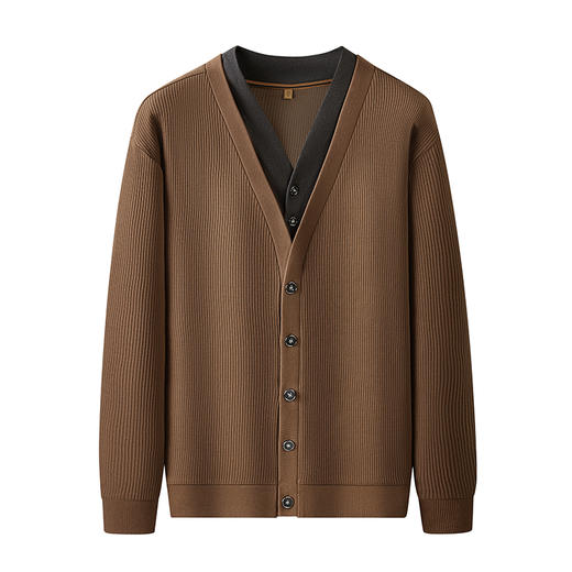 【新款DDP】大依优型大码男士开衫外套休闲上衣加肥加大胖子舒适 商品图0