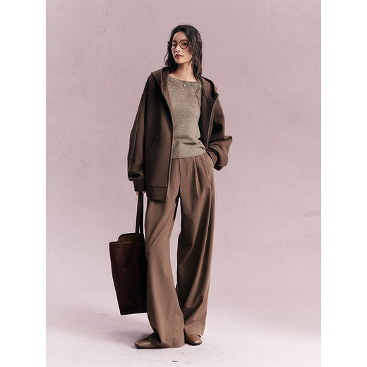 棉仓356607002-弧形口袋oversize卫衣外套 商品图3