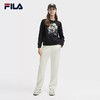 3件4折【自营】FILA/斐乐  ×V&A联名系列斐乐女子针织套头衫2024春季新款时尚刺绣卫衣 F11W418217FBK 商品缩略图2