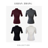 LILIAN ZHANG 秋冬定制—扬子纱、半高领中袖羊毛套衫打底衫2408005 商品缩略图0