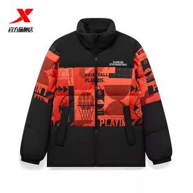 5.9折【自营】XTEP/特步2  特步运动羽绒服男立领2023冬季新款宽松保暖潮流外套 977429190723